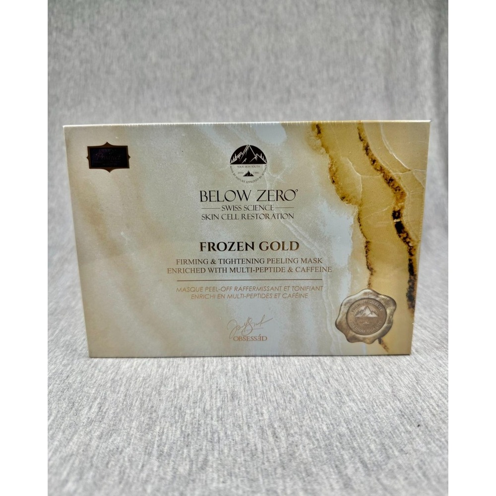 Below Zero‎ Frozen Gold Firming & Tightening Peeling Mask Multi-Peptide Caffeine